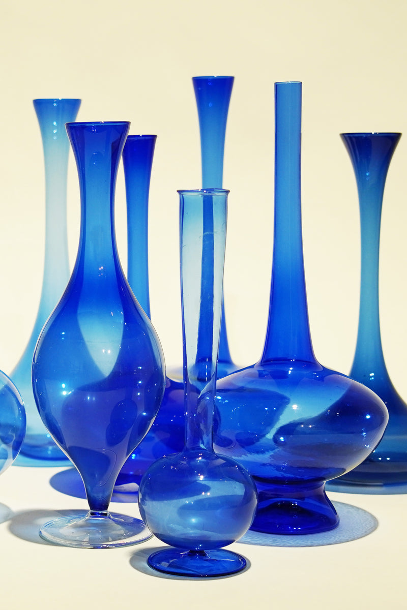 LIGHT GLASS VASE-108 NR-KR-413　Lauscha(ラウシャ）吹きガラスフラワーベース