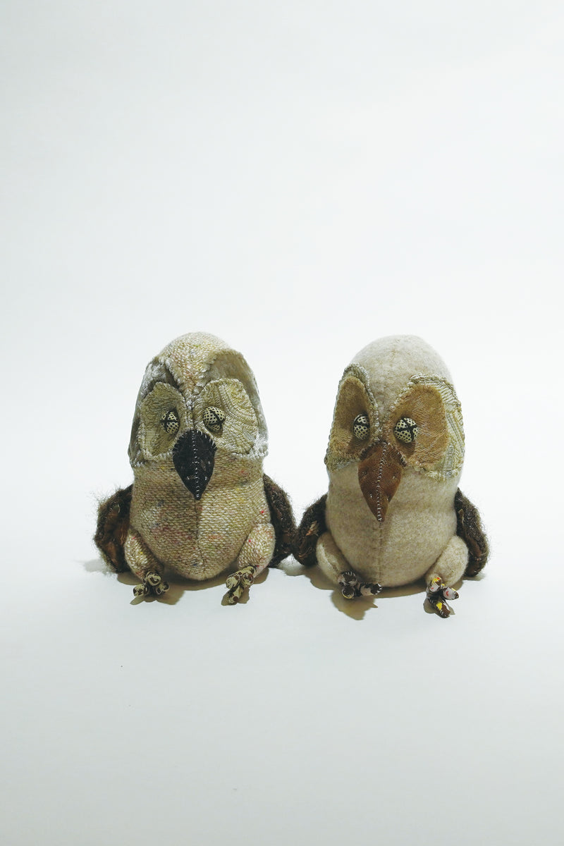 yuya inagawa　handmade OWL doll object　ハンドメイド　フクロウオブジェ1