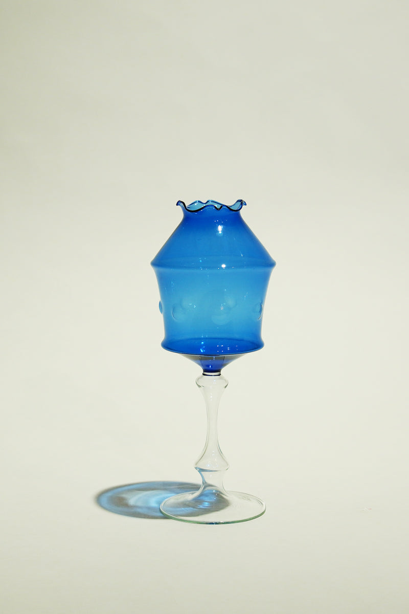 LIGHT GLASS VASE-112 NR-KR-417　Lauscha(ラウシャ）吹きガラスフラワーベース