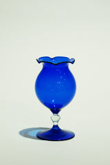 LIGHT GLASS VASE-77 NR-KR-382　Lauscha(ラウシャ）吹きガラスフラワーベース