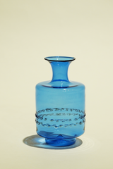 LIGHT GLASS VASE-82 NR-KR-387　Lauscha(ラウシャ）吹きガラスフラワーベース