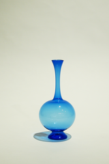 LIGHT GLASS VASE-92 NR-KR-397　Lauscha(ラウシャ）吹きガラスフラワーベース